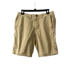 Abercrombie & Fitch Mens Size 29” Tan Chino Cotton Y2K 8” Inseam Shorts